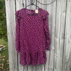 Floral Purple Mini Dress